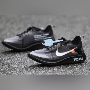 Nike x OffWhite Zoom Fly SP ‘Black’ - Size 7.5